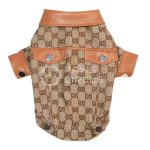 Pupchi Monogram Leather Jacket