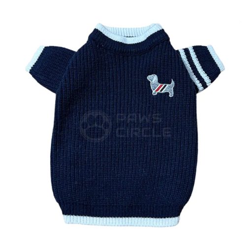 thom browne dog knit sweater