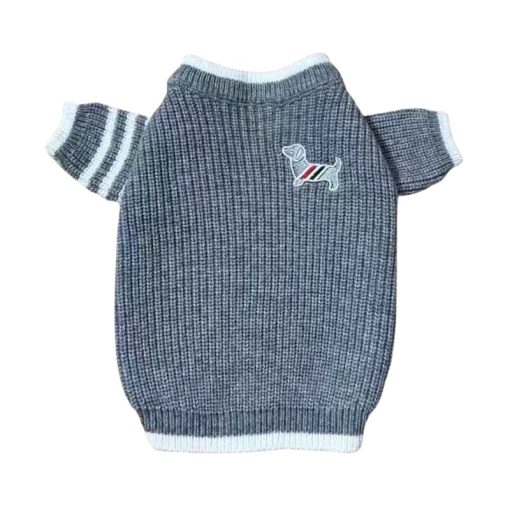 thom browne dog knit sweater