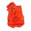 supreme dog sweater and beanie in orange