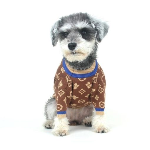 LOUIS VUITTON MONOGRAM DOG SWEATER IN BROWN COLOUR
