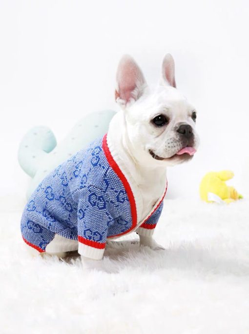 gucci monogram dog cardigan