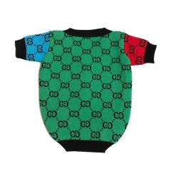 gucci monogram dog cardigan