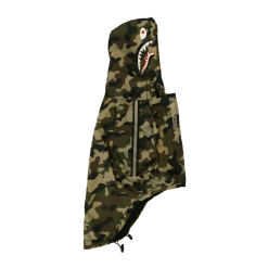 Green Camo raincoat for dog