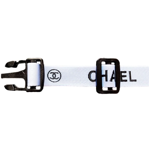 White colour Chanel dog collar