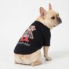 Small dog wearing the black Barkberry Bear graphic tee