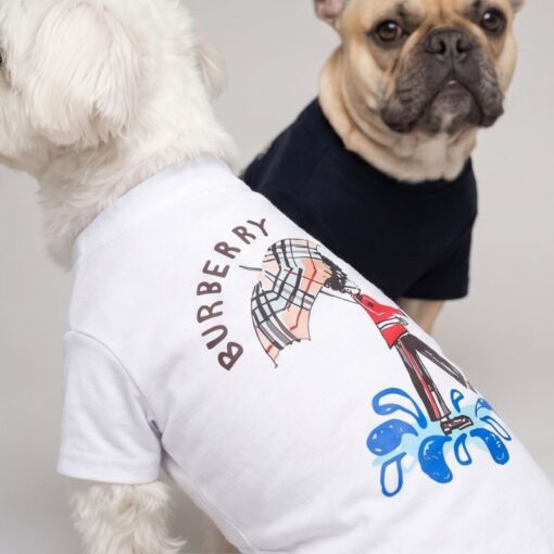 Back detail of the white Barkberry Royal Guard dog t-shirt