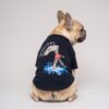 Back view of the black Barkberry Royal Guard dog t-shirt