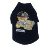 Black Pawchino Pirate Bear dog t-shirt with pirate bear print