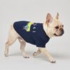 Side view of the black Pupchi Dog Driver dog tee