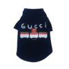 Black Pupchi Train dog t-shirt with train graphic