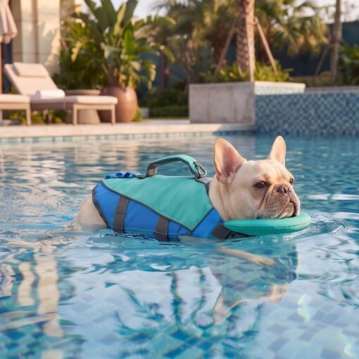 Paws Circle ChinGuard Flex Life Vest lifestyle dog swim image 3