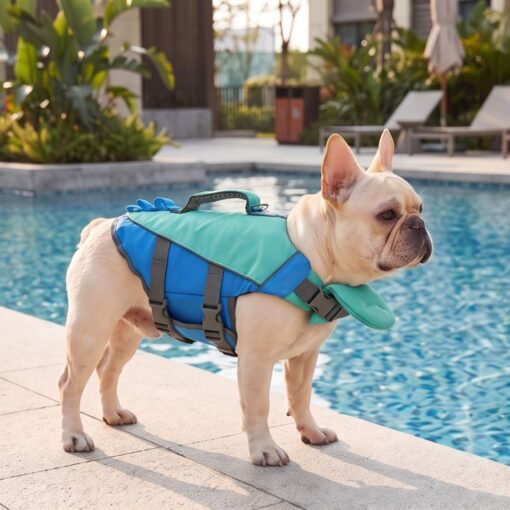 Paws Circle ChinGuard Flex Life Vest lifestyle dog swim image 5