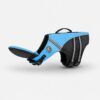 Blue dog life vest with detachable chin support by Paws Circle