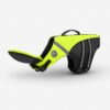 Green dog life vest with detachable chin support by Paws Circle