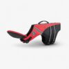 Red dog life vest with detachable chin support by Paws Circle