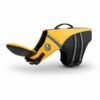 Yellow dog life vest with detachable chin support by Paws Circle