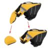 Detachable chin flap feature on Paws Circle dog life vest
