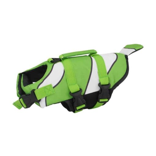 Green Paws Circle Clownfish Life Vest product image on white background