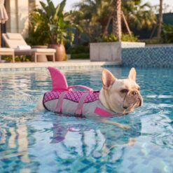Paws Circle Mermaid Fin Life Vest lifestyle dog swim image 2