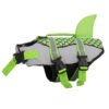 Green Paws Circle Mermaid Fin Life Vest product image on white background