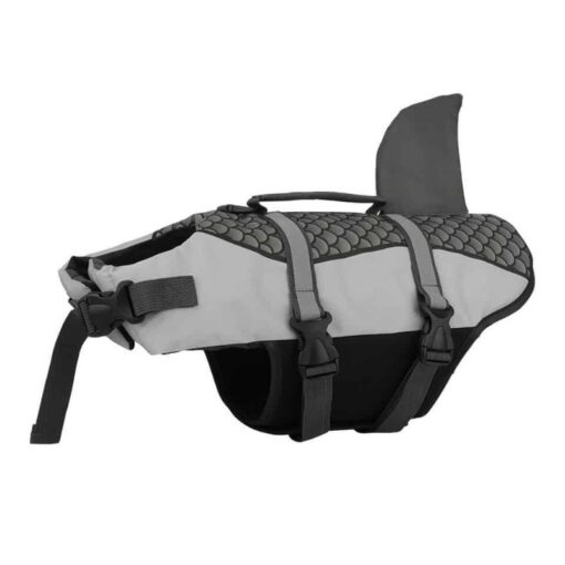 Grey Paws Circle Mermaid Fin Life Vest product image on white background