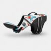 White patterned dog life vest with chin support by Paws Circle