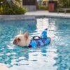 Paws Circle Shark Camo Swim Life Vest lifestyle dog swim image 3