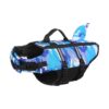 Blue Paws Circle Shark Camo Swim Life Vest product image on white background
