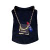 Paws Circle Boutique Handbag Sleeveless Dog Tee — Black product photo