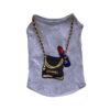 Paws Circle Boutique Handbag Sleeveless Dog Tee — Grey product photo