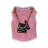 Paws Circle Boutique Handbag Sleeveless Dog Tee — Pink product photo