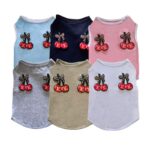 Cherry Bow Sleeveless Dog Tee