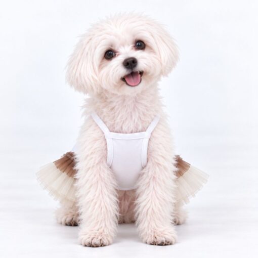 Paws Circle Golden Heart Tutu Dog Dress product photo