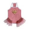 Paws Circle Golden Heart Tutu Dog Dress — Pink product photo