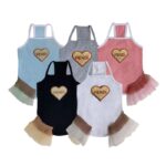 Golden Heart Tutu Dog Dress