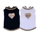 Heritage Check Heart Sleeveless Dog Tee