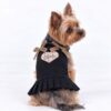 Dog model wearing the Paws Circle Heritage Heart Ribbon Dog Dress