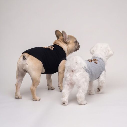 Paws Circle Leopard Cross Sleeveless Dog Tee product photo