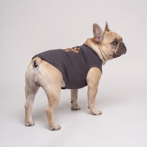 Paws Circle Leopard Cross Sleeveless Dog Tee product photo