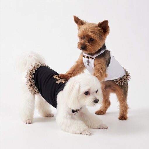 Paws Circle Leopard Cross Tutu Dog Dress product photo