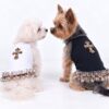 Paws Circle Leopard Cross Tutu Dog Dress product photo