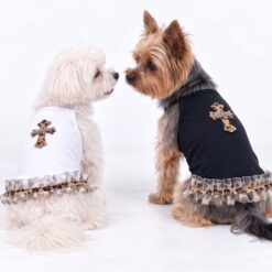 Paws Circle Leopard Cross Tutu Dog Dress product photo