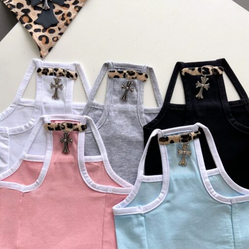Paws Circle Leopard Cross Tutu Dog Dress product photo