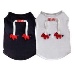 Paws Circle Little Pony Sleeveless Dog Tee flat lay showing all available colours and options