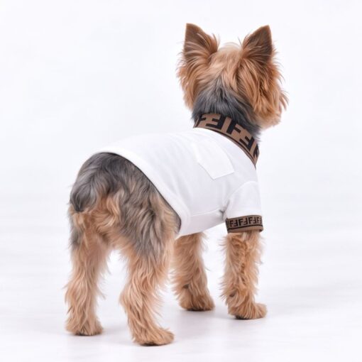 Paws Circle Monogram Trim Dog Polo Tee product photo