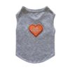 Paws Circle Paris Heart Sleeveless Dog Tee — Grey product photo