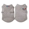 Paws Circle Racquet Club Sleeveless Dog Tee — Grey product photo
