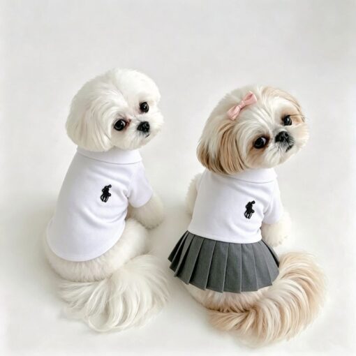 Paws Circle Rider Club Dog Polo Dress & Tee product photo