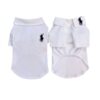 Paws Circle Rider Club Dog Polo Dress & Tee — White Polo Tee product photo